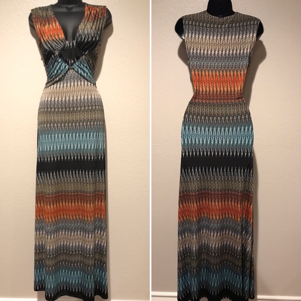 Multi color soft maxi dress 👗✨